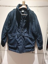 Vintage nike 90s quilted coat with embroidered  size medium Blue - £18.62 GBP