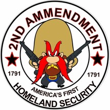 2nd Amendment Gun Rights Decal Sticker Yosemite Sam Second Amendment Bear Arm v2 - £3.85 GBP+