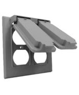 Master Electrician 2C-2D Weatherproof Double Gang Flip Cover - $32.61 CAD