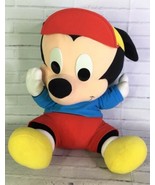 VTG Mattel Arco Toys Disney Mickey Mouse Baby Large Stuffed Plush Doll S... - £55.31 GBP