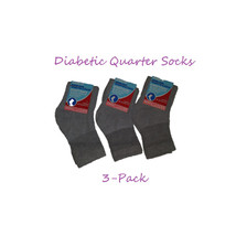 Diabetic Socks for Women 3-Pack Gray Ankle Socks Diabetic Comfort Socks ... - £13.06 GBP