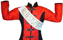 Medieval Gambeson 5 Buckle Long Padded Armor Multi Color ABS (XL-Upto Ch... - £58.44 GBP