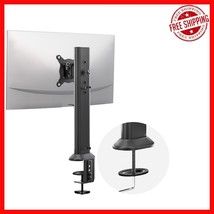 Black Adjustable Monitor Arm with 360° Rotation &amp; 45° Tilt - Fits Most S... - $724.67 MXN