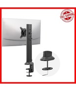 Black Adjustable Monitor Arm with 360° Rotation &amp; 45° Tilt - Fits Most S... - $724.67 MXN