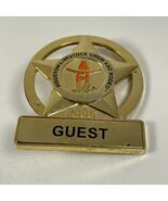 Houston Texas Cowboy Boots Hat Livestock Show And Rodeo 2006 Guest Pin - €8,00 EUR