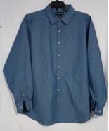 Beverly Hills Polo Club Men&#39;s Large Long Sleeve Botton Down Shirt Black ... - $33.16 CAD
