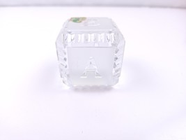 Waterford Crystal Baby Block Alphabet ABC Paper Weight 2&quot;x2&quot; - £25.60 GBP