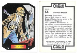Marvel Colossal Conflicts 2 Trading Card #64 Puppet Master 1987 Comic Images - £2.35 GBP
