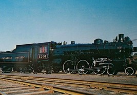 Railroad Postcard Canadian Pacific 1201 Locomotive Steam Train Audio VisualRP511 - £3.33 GBP