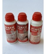 3 BOTTLES DYKEM LAYOUT RED  FLUID 2oz EACH FELT-TIP Applicator Vintage - $371.27 MXN