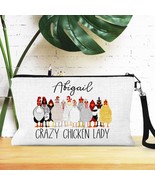 Funny Chicken Mom Bag, Chicken Makeup Bag Personalized, Farm Girl Gifts,... - £12.50 GBP