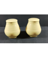 Gibson Housewares Pastel YELLOW Mix and Match Stoneware SALT AND PEPPER ... - $18.23 CAD