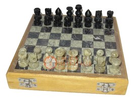 14&quot; Handmade Wooden Chess Board Inlay Mosaic Art Christmas Gift Special ... - £213.66 GBP