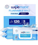 3-Packs ULTRA Flushable Butt Wipes, Vit. E &amp; Aloe Unscented Super Soft 4... - $23.07 CAD