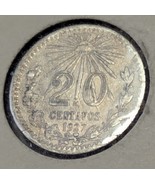 1927 Estados Unidos Mexico 20 centavos Silver .720 Coin - $20.50 CAD