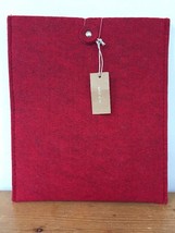 New NWT West Elm Red Felt Tablet Carrying Case iPad Holder Sleeve Folio ... - $24.74