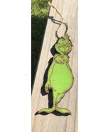 Grinch Wood Handmade Christmas Ornament  - $2.25