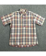 Vintage Reyn Spooner Shirt Mens Large Plaid Henley Pocket 1960s Adults - $1,095.77 MXN