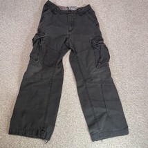 The Children’s Place Boys Distressed Gray Cargo Pants Size 8 Adjustable Waist - £7.99 GBP
