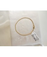 Giani Bernini 18k Gold /Sterling Silver Plate Rope Chain Bracelet C787 $75 - $33.25