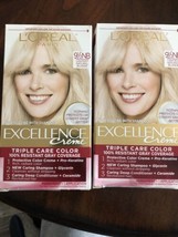 2XL&#39;Oreal Paris Excellence Permanent Hair Color 9 1/2 NB Lightest Natural Blonde - £11.19 GBP