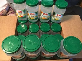 Lot Empty Clean Plastic Jars – For Arts &amp; Crafts/Storage (Please See Det... - £44.14 GBP