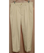 Old Navy Regular Khakis Cotton Pleats Cuffs Size 38x32 - £8.27 GBP