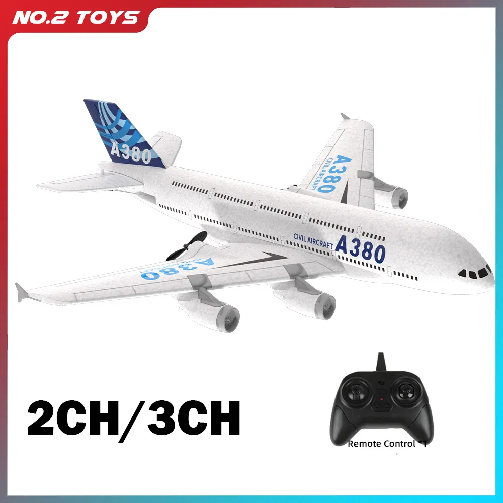 A380 Airplane Airbus RC Airplane Foam Toys 2.4G Glide Fixed Wing RTF Plane - £49.80 GBP+