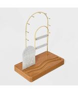 A New Day Jewelry Organizer MDF Gold Brown 11.42&quot;H 9&quot;W Unisex Adults - $26.20 CAD