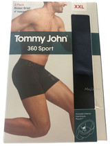 Tommy John 360 Sport Boxer Size XXL 2XL Black Blue 2 Pack Hammock Pouch NIB - $63.58