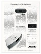 Bose Wave Radio Order Form Vintage 1997 Full-Page Print Magazine Ad - $182.07 MXN