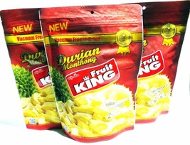 3 X 100g Fruit King Dried Durian Monthong Thailand Snack Halal Exp 2023 - £48.10 GBP