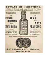 Brown&#39;s French Dressing 1894 Advertisement Victorian Paris Exhibition AD... - €17,24 EUR