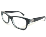 Michael Kors Eyeglasses Frames MK 8001 3001 Black Clear Blue Silver 53-1... - $55.88