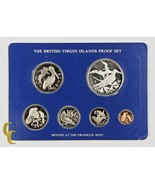 1976 British Virgin Islands Proof Sets, All Original 6 coins - $1,082.14 MXN
