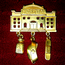 Awesome~Hospital Brooch~By JJ - £16.58 GBP