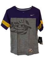Nike Women s Louisiana State Tigers Eye Short Sleeve T-Shirt, Gray/Purple, XL - £19.77 GBP