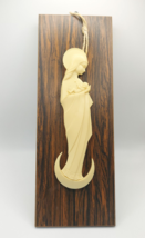 Vtg Virgin Mary &amp; Infant Jesus {Madonna &amp; Child} Religious Wall Plaque - £30.26 GBP