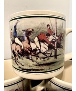 Vintage Ralph Lauren Polo Match Coffee Mug Cup Korea Equestrian Horses S... - £18.87 GBP