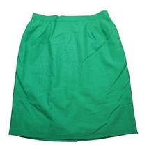 Claude Skirt Womens 20W Green High Rise Slit Straight and Pencil Pull On - £14.39 GBP