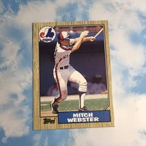 1987 Topps #442 Mitch Webster Montreal Expos - £1.17 GBP
