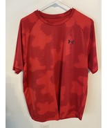 Under Amour The Tech Tee Athletic T Shirt Men’s Lg Red  Gym Short Sleeve - $19.18 CAD