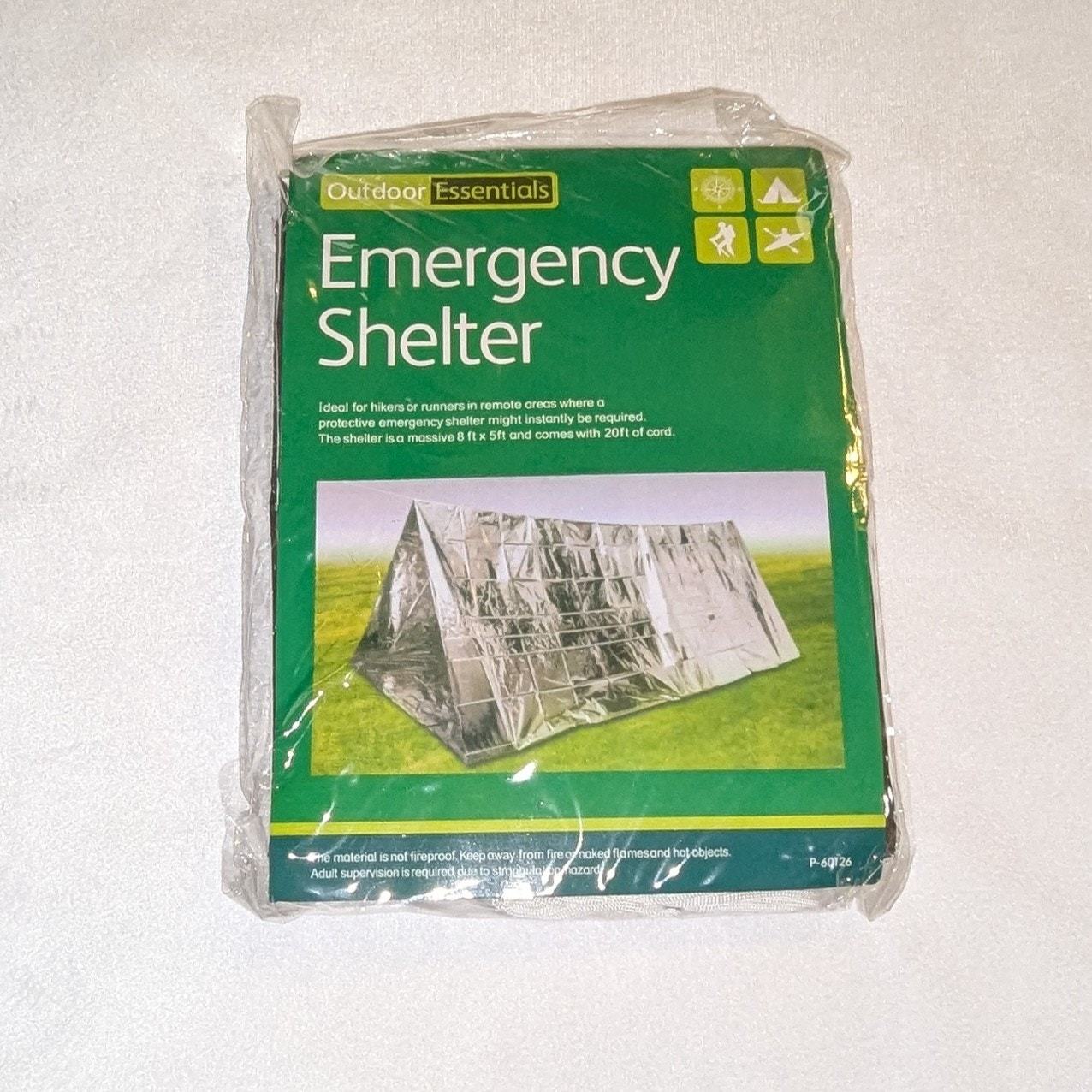 8ft x 5ft Emergency Shelter Tent - New - 20ft Cord - Camping/Hunting/Fis... - $14.25