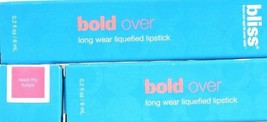 3 Bliss Bold Over High Gloss Long Wear Liquefied Lipstick In Read My Tulips - $20.99