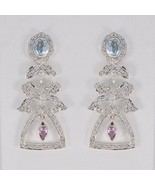 fine-looking Multi CZ 925 Sterling Silver Multi Earring genuine supplies... - $49.91