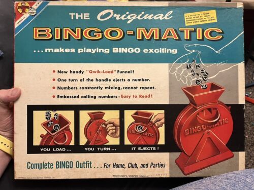 Vintage 1960's  The Original Bingo Matic Transogram Toys And Games Made In USA - £14.02 GBP