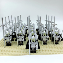 The Lord of the Rings Swan Knight Medieval Warrior Minifigure Blocks - Set of 21 - £27.01 GBP