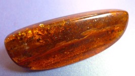a1 Vintage Jewelry Cognac Natural Baltic Amber gemstone brooch pin charm 13 g - £56.25 GBP