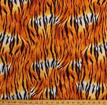 Knit Tiger Stripes Jungle Print Animal Kingdom 58&quot; Fabric by the Yard D342.24 - £11.93 GBP