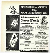 1947 Print Ad Glo-Lure Fishing Lures Winkin Wobbler,Firefly Chicago,IL - £8.41 GBP